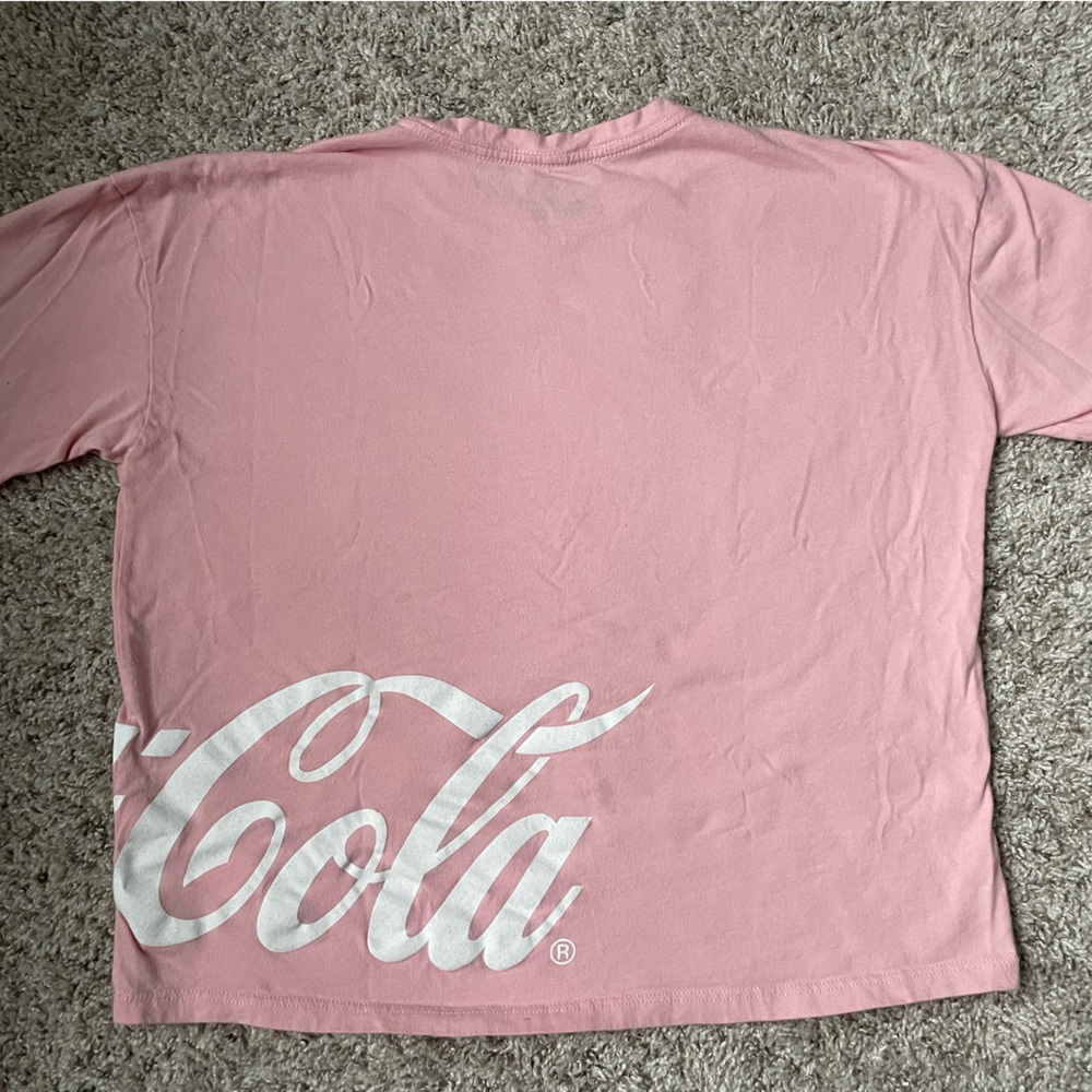 Coca-Cola Pink T-Shirt - Size XS - Oversized Fit - Picture 3 of 5